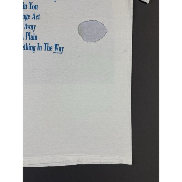 Vintage Y2K 2002 Nirvana Nevermind Band Tee Album Grunge Punk Tour Promo White - Picture 11 of 14